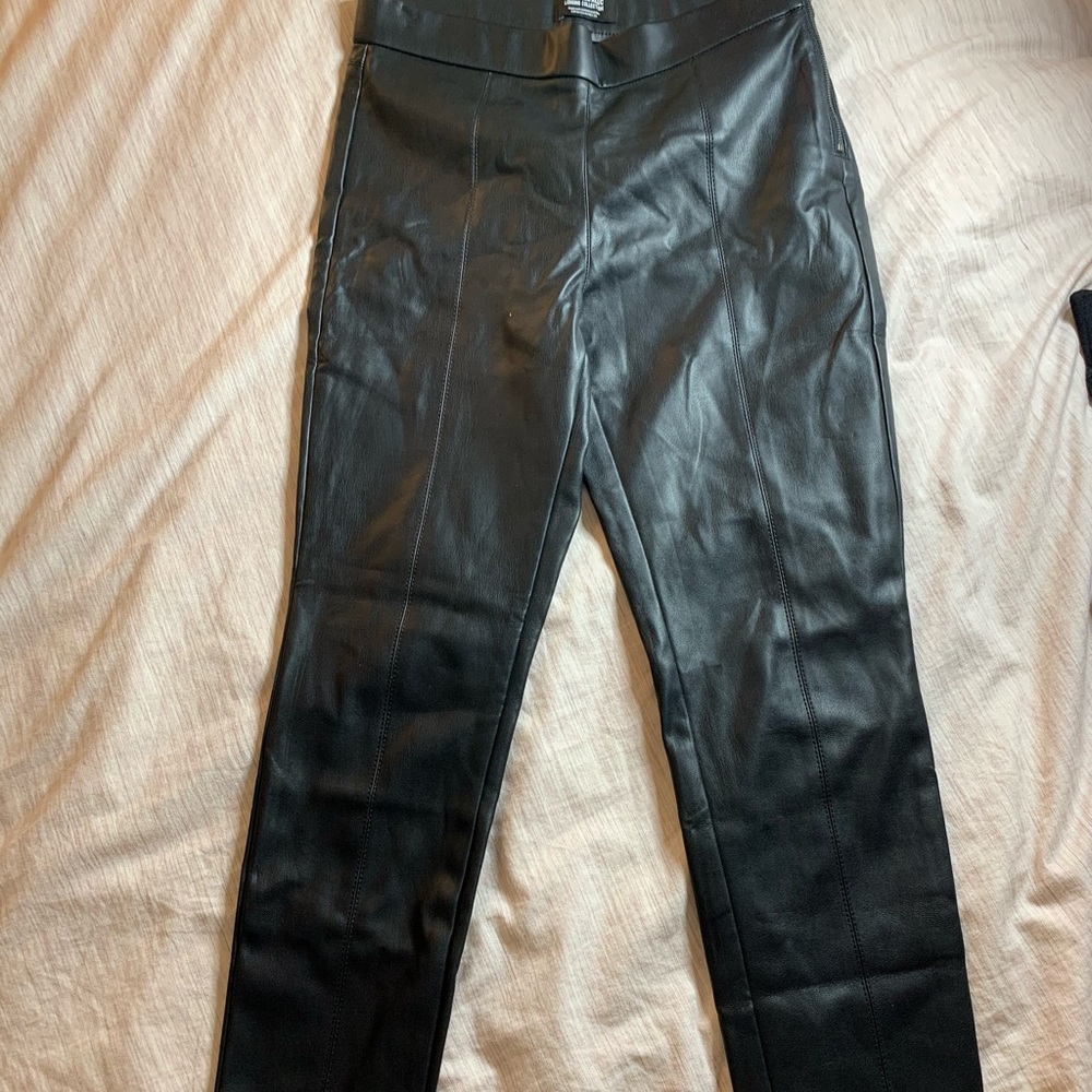 zara leather pants